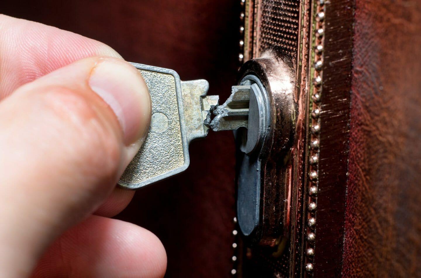 key broke off in lock